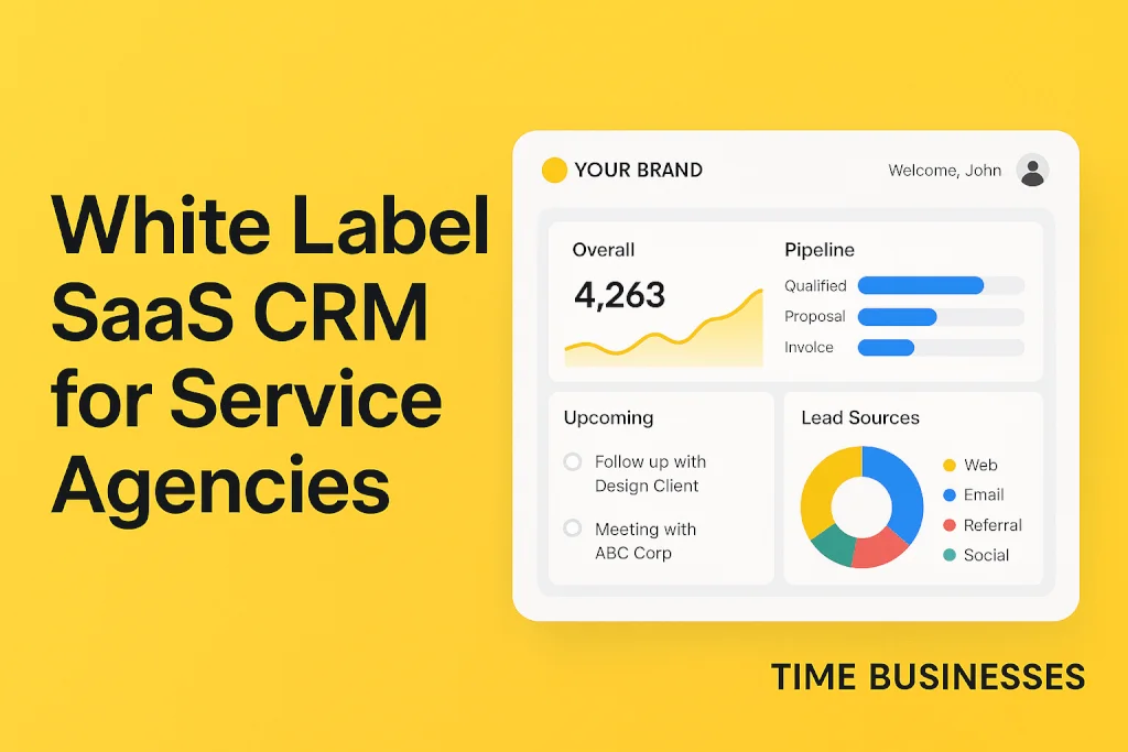 White Label SaaS CRM for Service Agencies | Boost Client Retention 1 White label SaaS CRM dashboard for service agencies